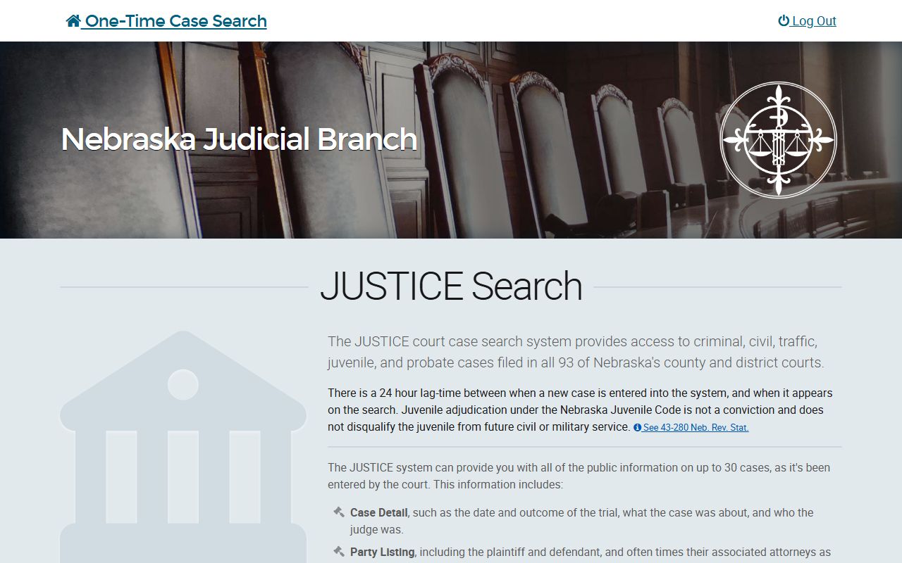 Wheeler County court records after arrest JUSTICE one-time case search